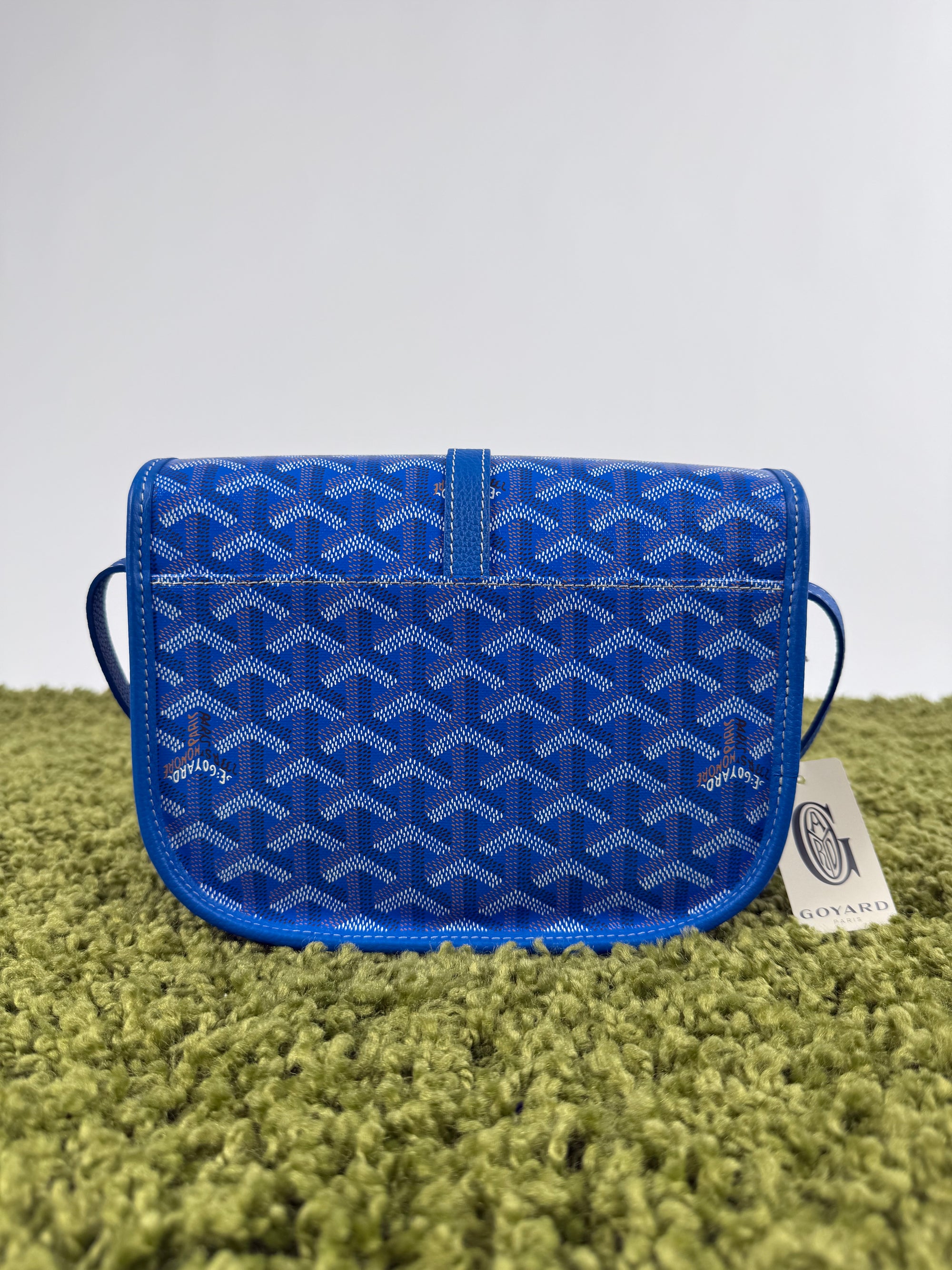 Borsa a tracolla belvedere goyard blu