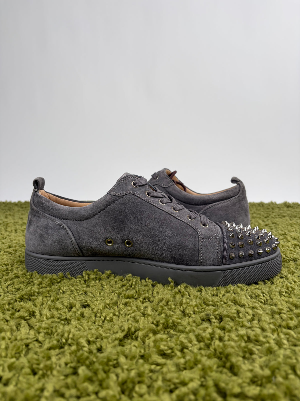 Christian Louboutin Spikes Low Grigio 45