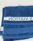 Asciugamano Louis Vuitton blu e bianco
