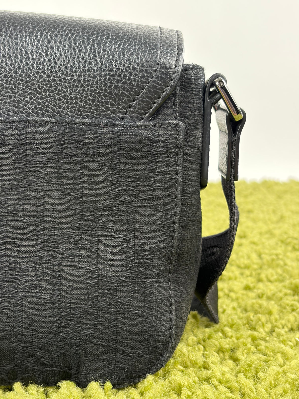 Borsa a tracolla mini saddle Christian Dior Nera