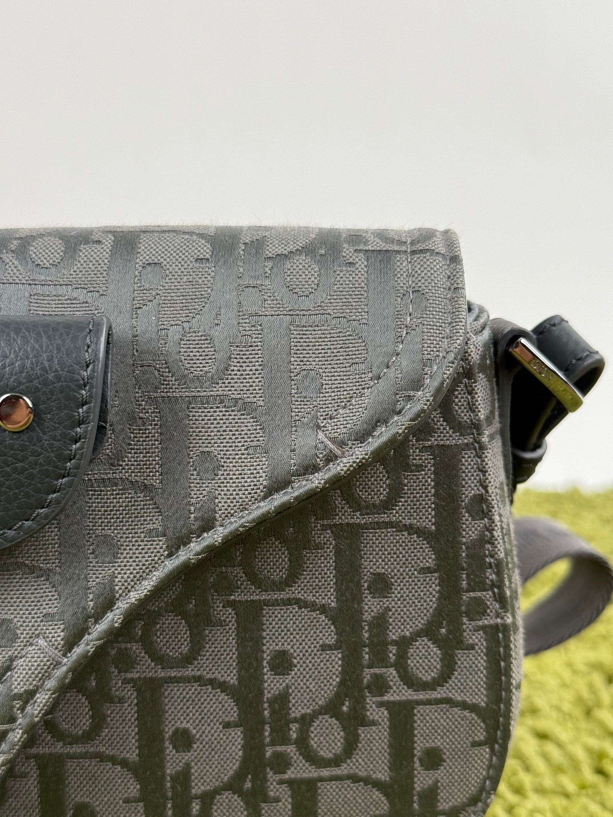 Borsa a tracolla saddle Christian Dior Nero