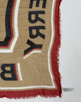 Foulard Burberry marrone rosso nero e bianco
