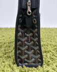 Pochette Goyard Jouvence MM in tela Goyardine Nera