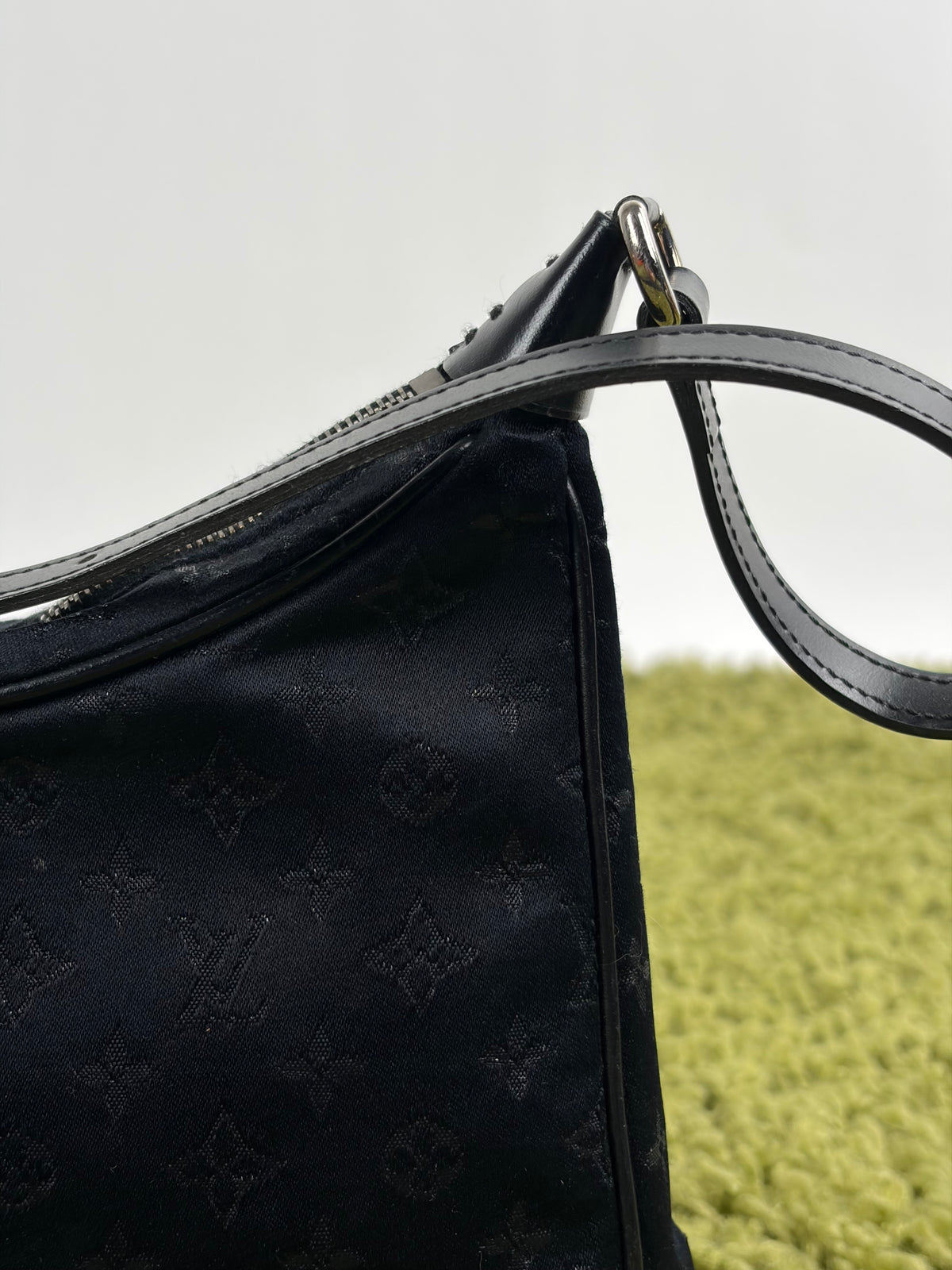 Borsa Louis Vuitton Satin Mini Boulogne Nera