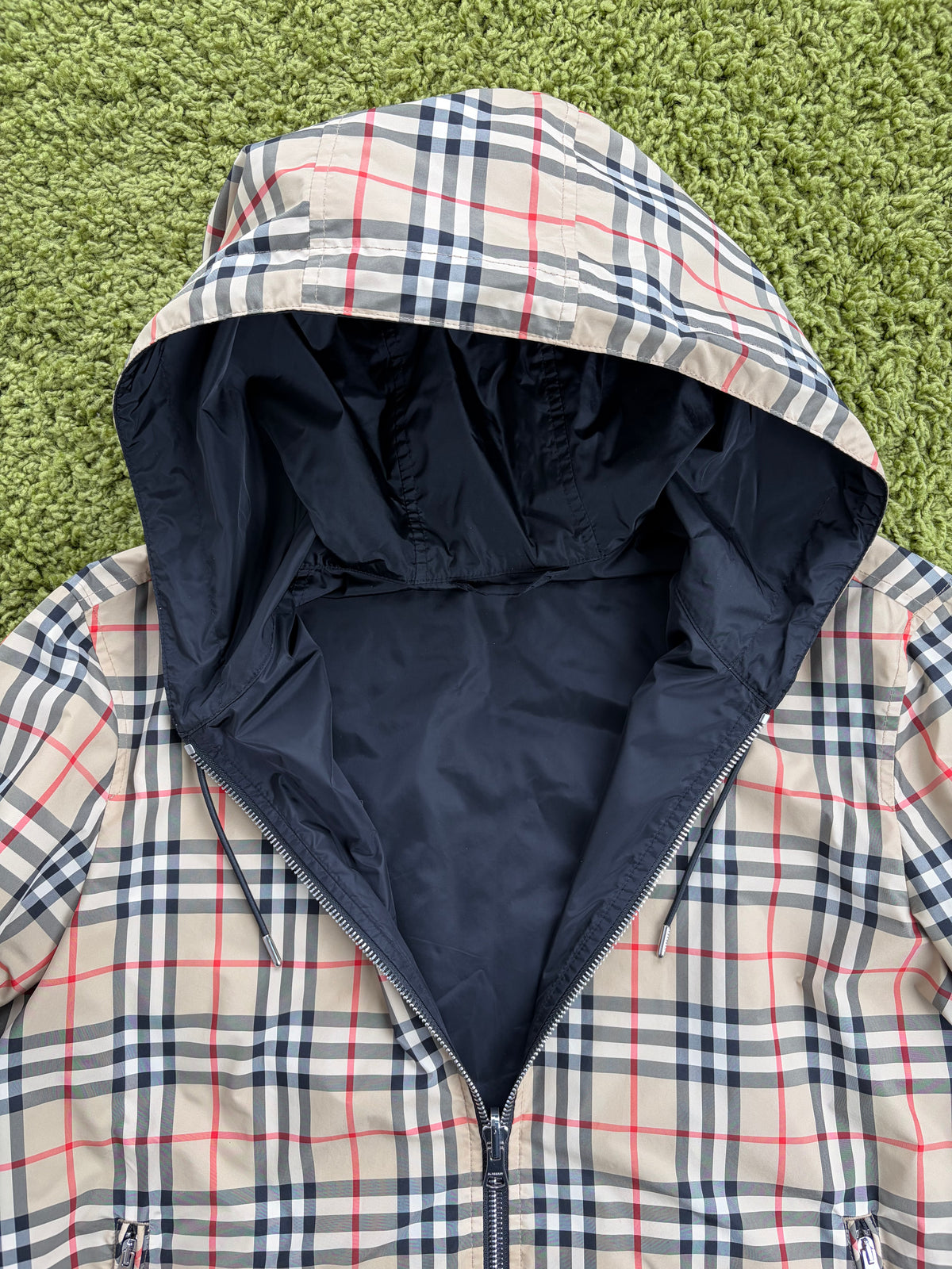 Giacca a Vendo Burberry Reversibile Vintage Check Marrone Nera L