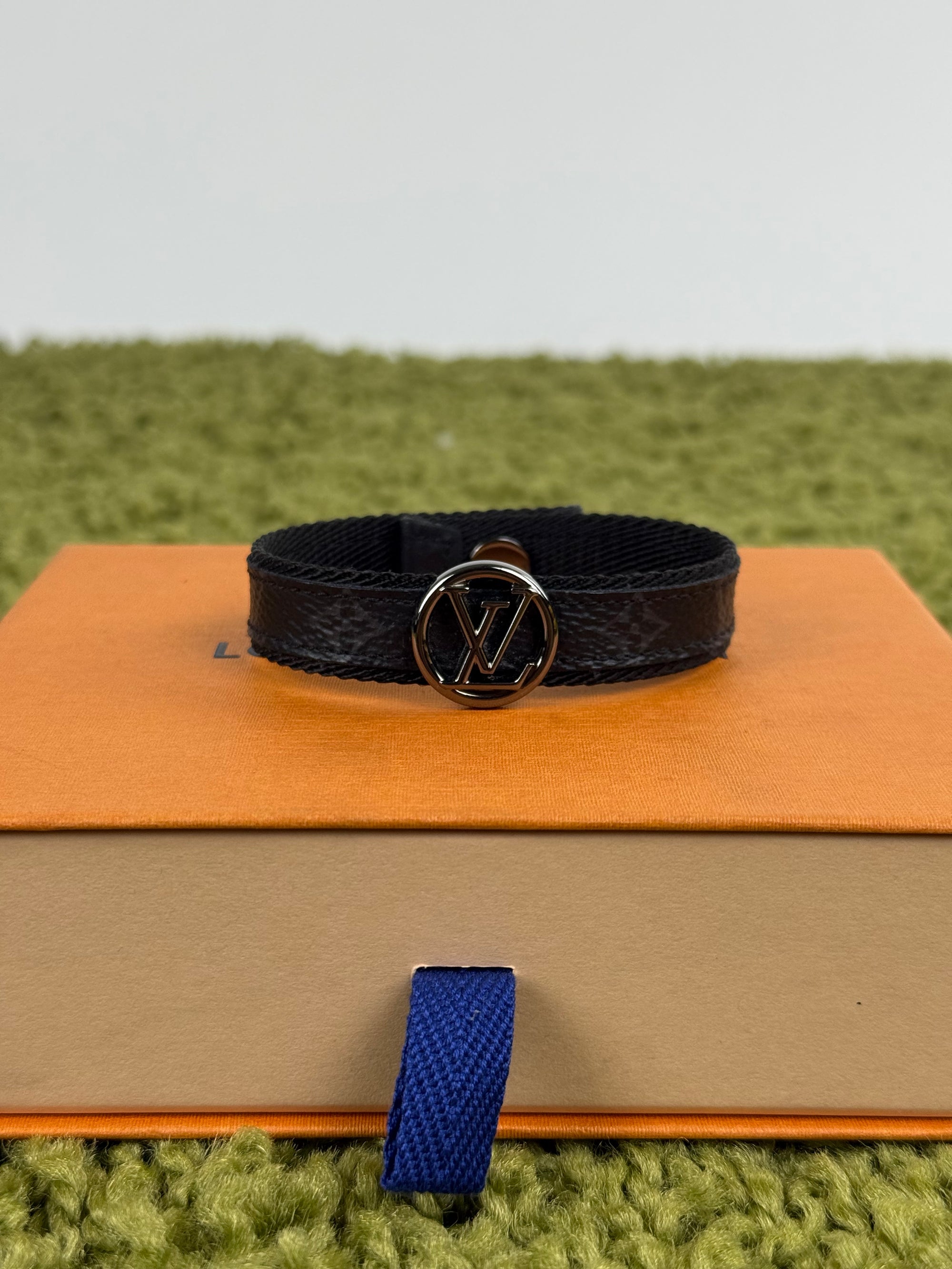 Bracciale Circle Monogram Eclipse Canvas Louis Vuitton Nero