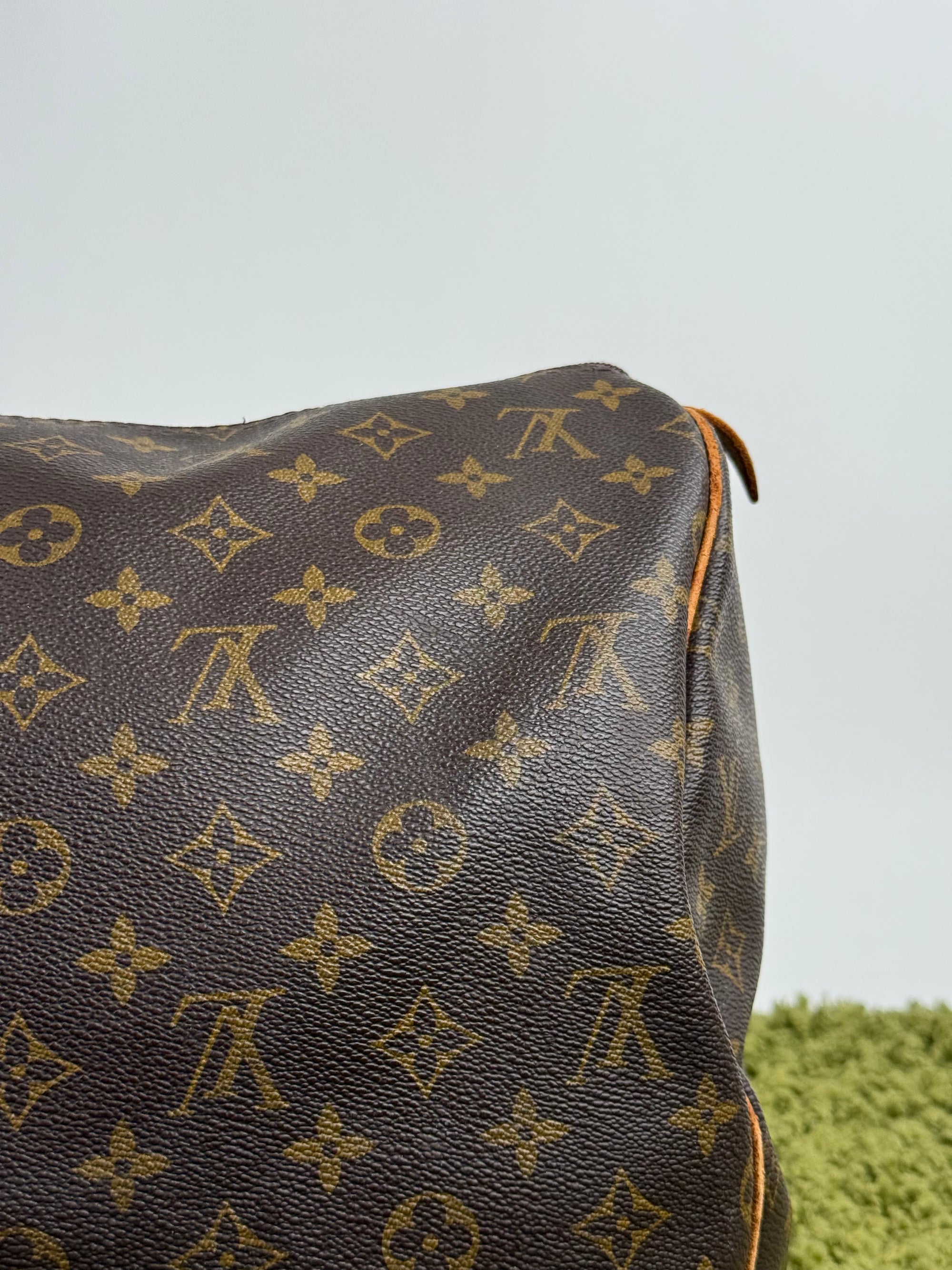 Borsone Keepall Louis Vuitton 55 vintage Marrone