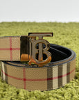 Cintura Burberry TB Reversibile Check Beige 90/36 100cm