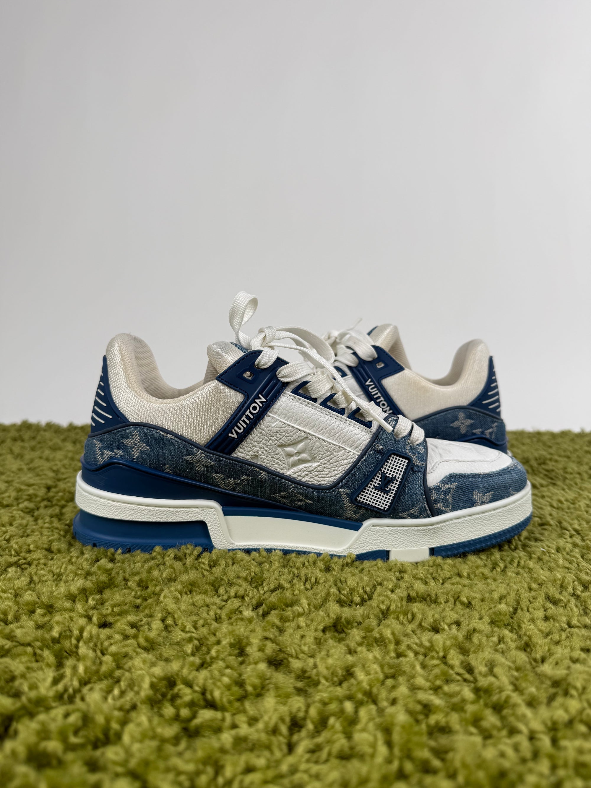 Louis Vuitton Trainer Denim Blu 6