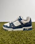 Louis Vuitton Trainer In Denim Blu 7.5