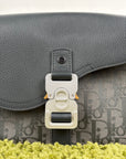 Borsa Christian Dior Saddle con pattina Grigia