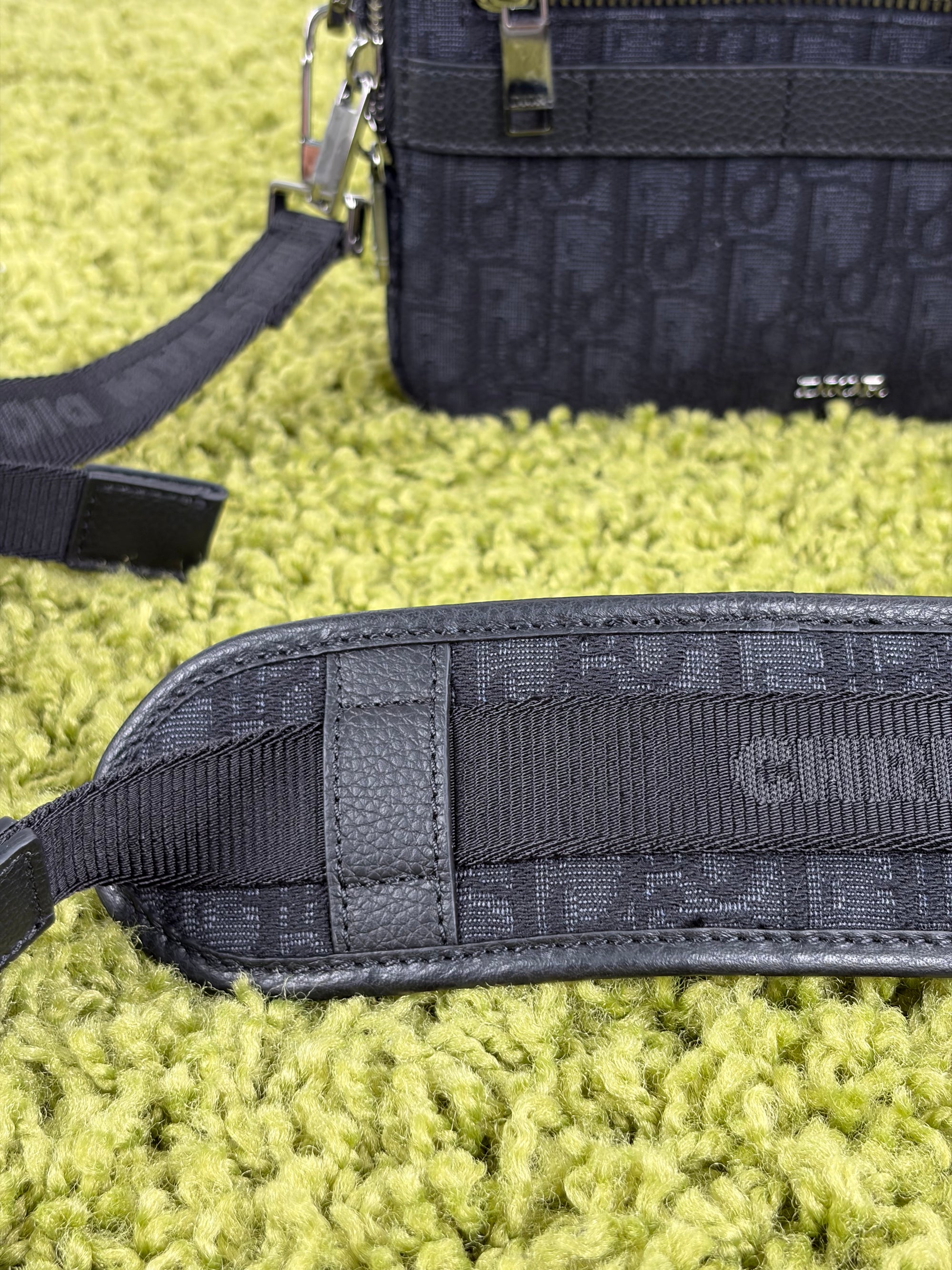 Borsello Dior monogram nero