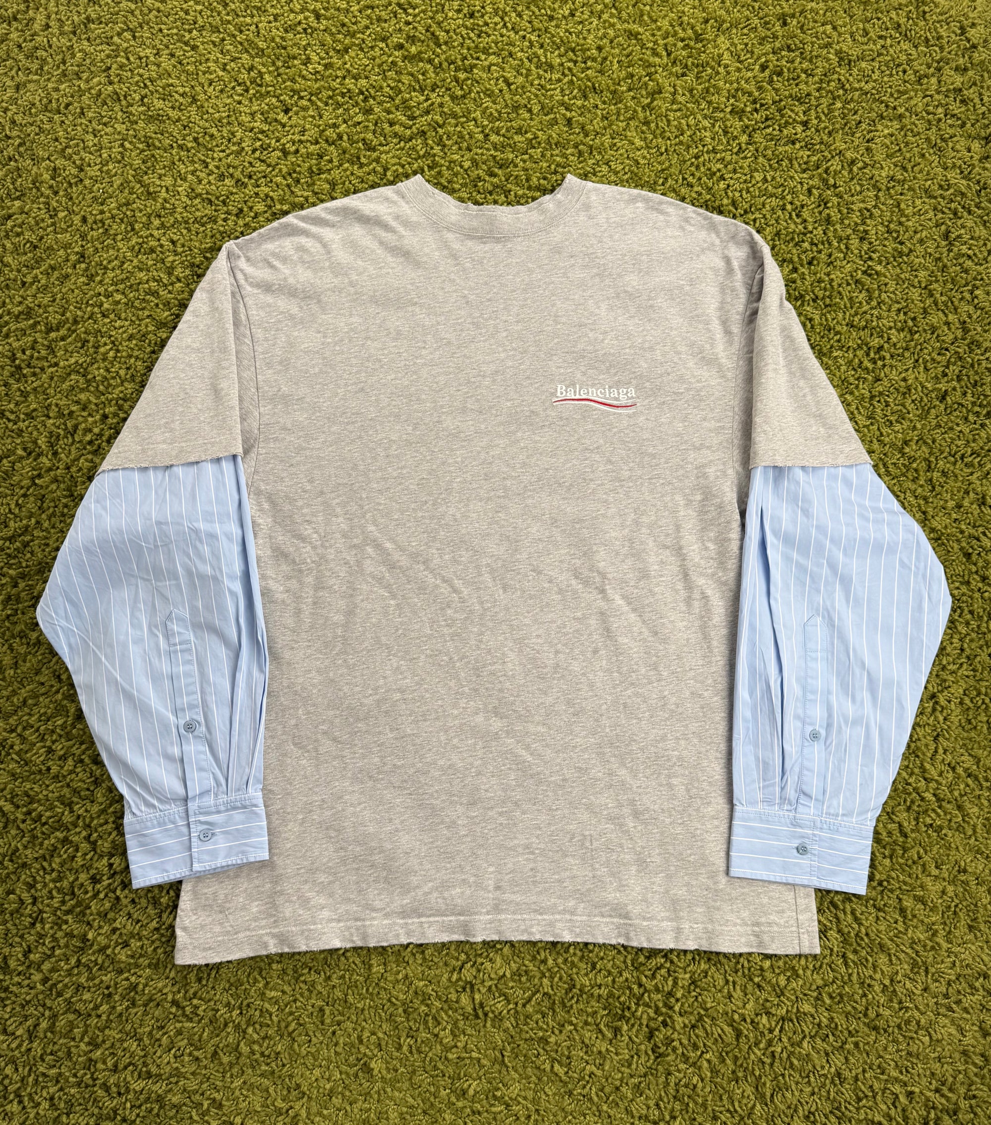 Longsleeve Political Campaign Balenciaga Grigia XS