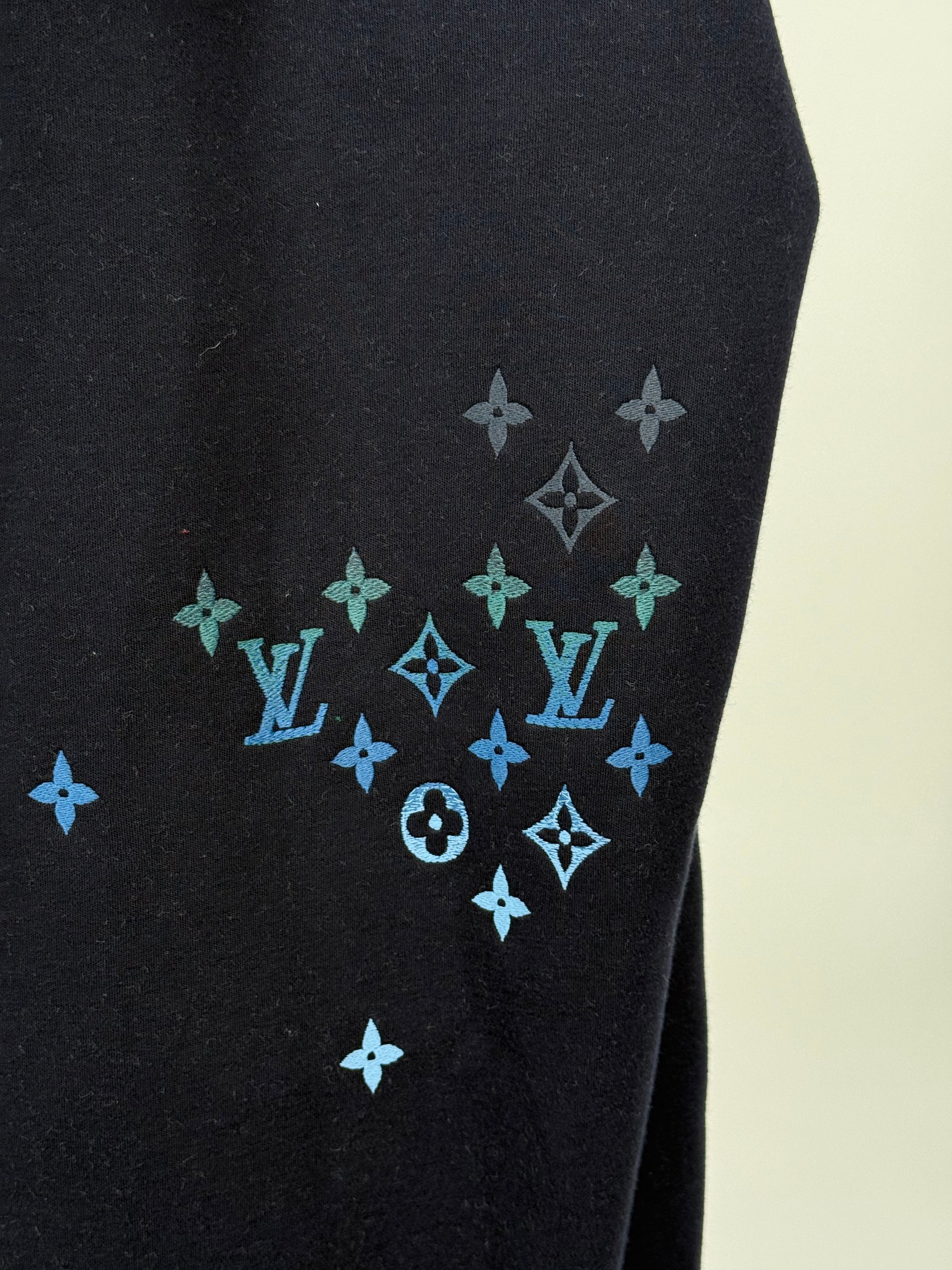 Felpa Louis Vuitton Size XXL blu azzurra a verde