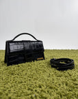 Borsa Jacquemus La grande Bambino Coccodrillo Nero