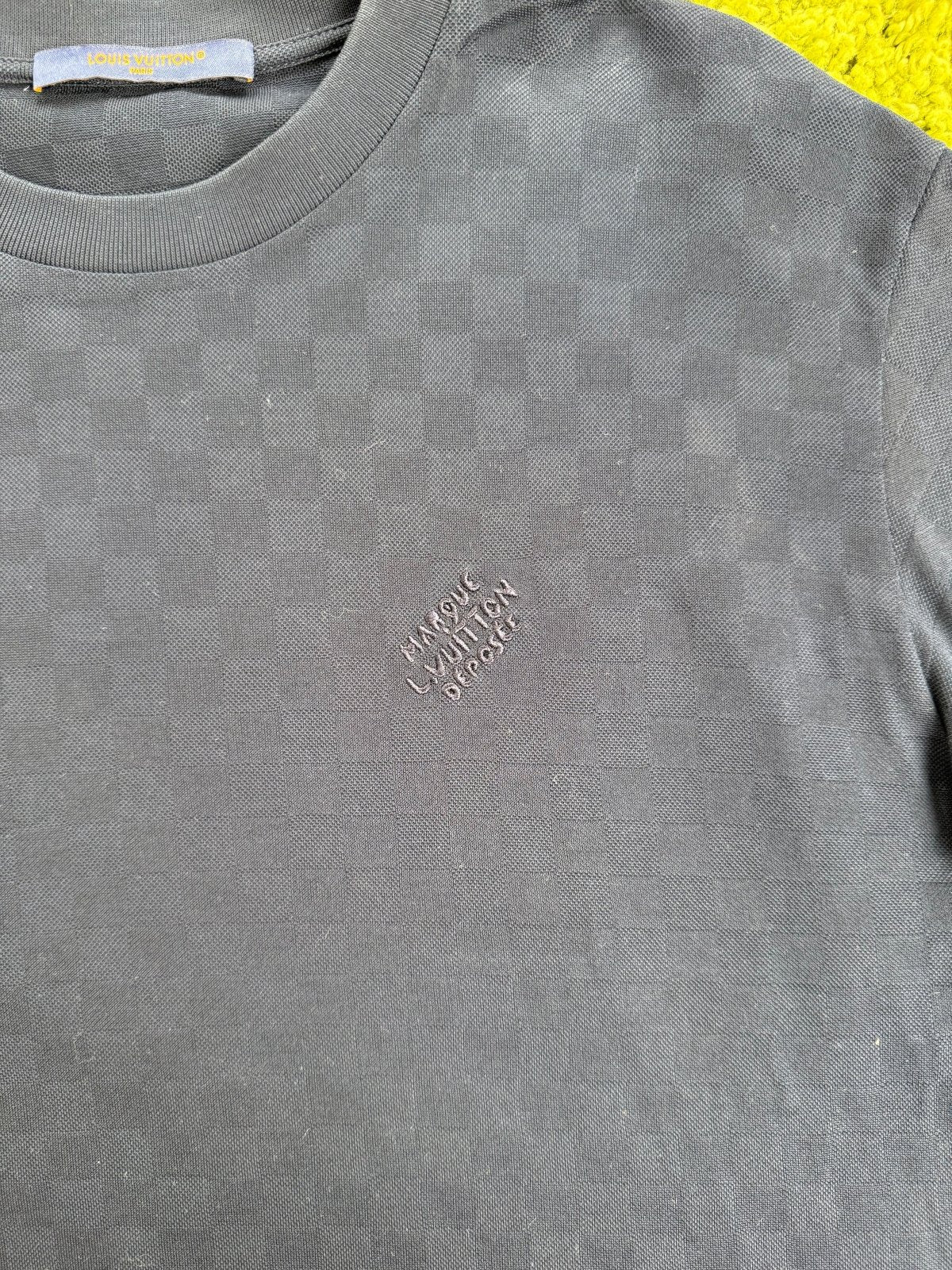 T-Shirt Damier Louis Vuitton Blu M - Second Hand Di Fiore