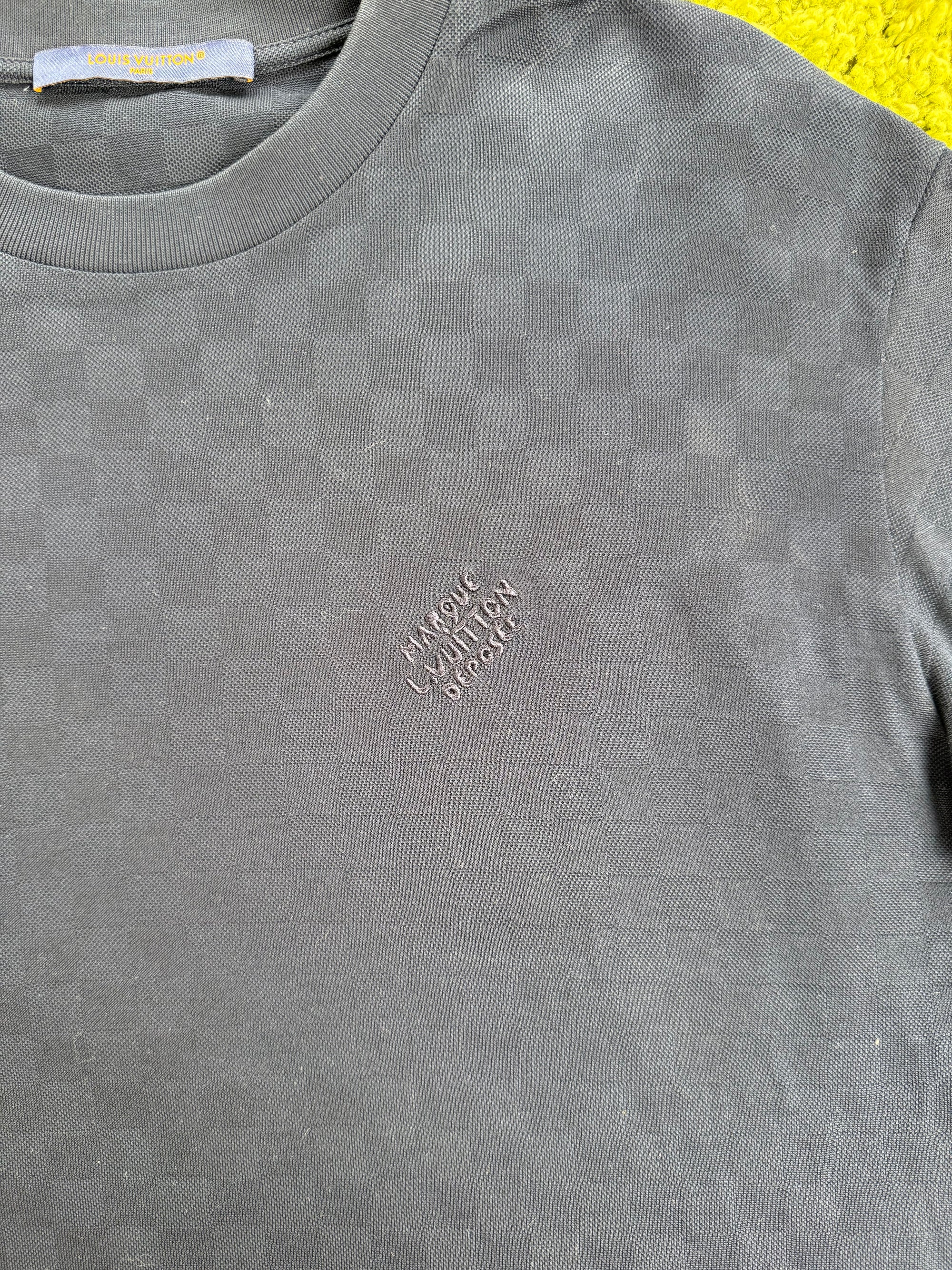 T-Shirt Damier Louis Vuitton Blu M