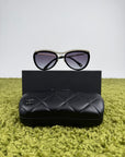Occhiali da sole Cat-eye Chanel Nero