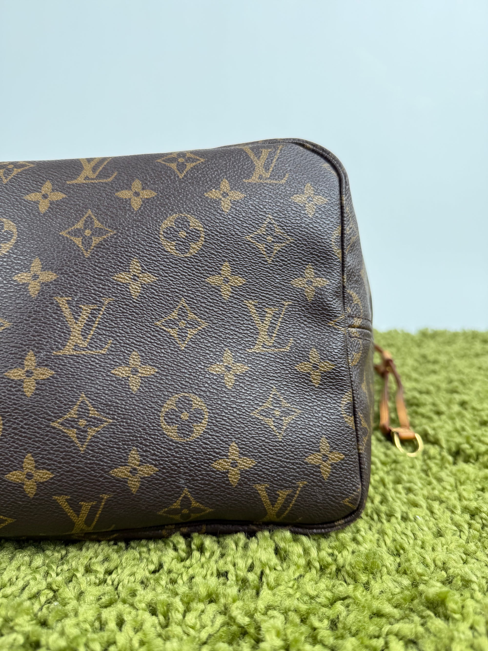 Borsa Neverfull MM monogram Louis Vuitton Marrone