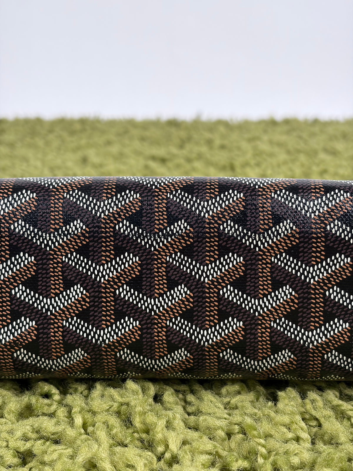 Pochette Goyard Jouvence MM in tela Goyardine Nera