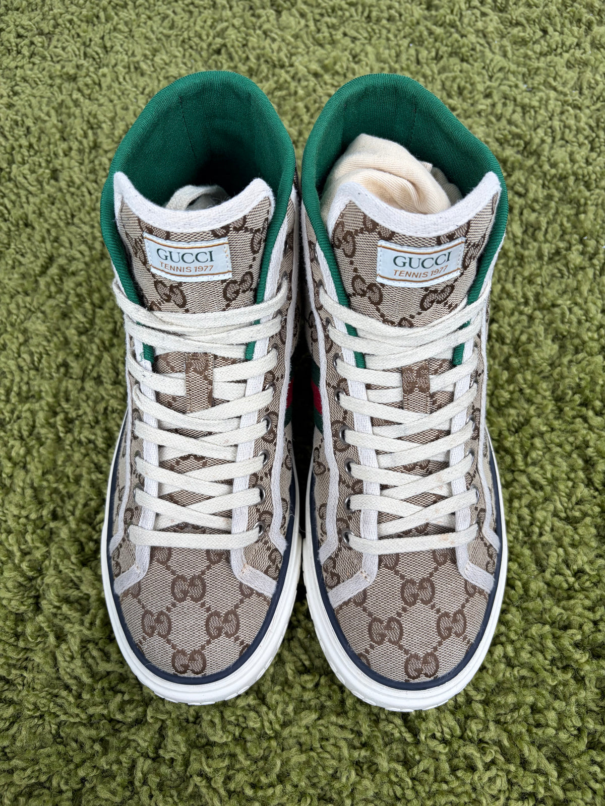Gucci Tennis High Beige 6