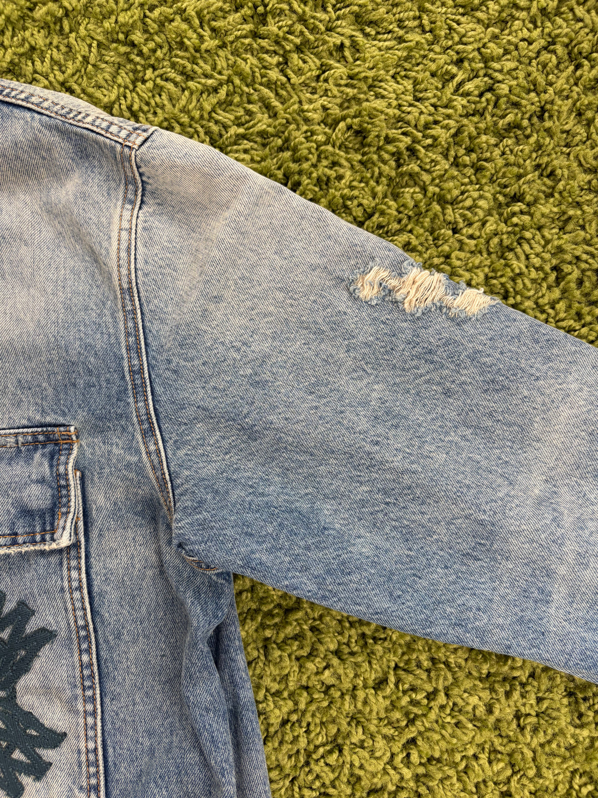Giacca ma qua Amiri Appliquè In Denim L