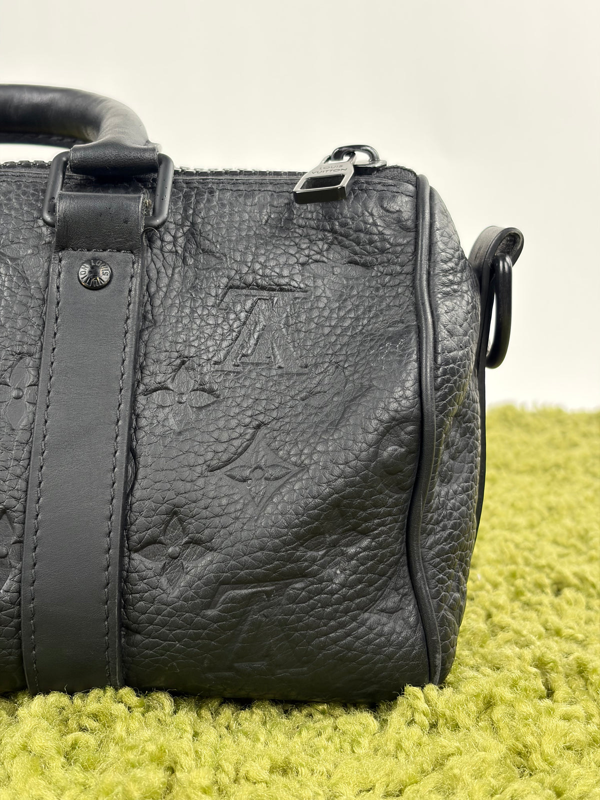 Borsa Keepall Bandoulière 25 Monogram Louis Vuitton Nero