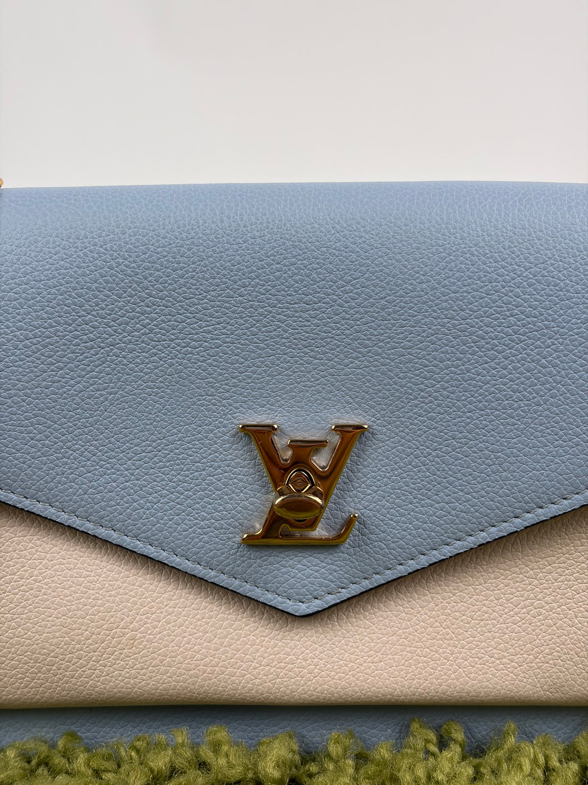 Pochette Louis Vuitton Mylockme Chain Azzurro