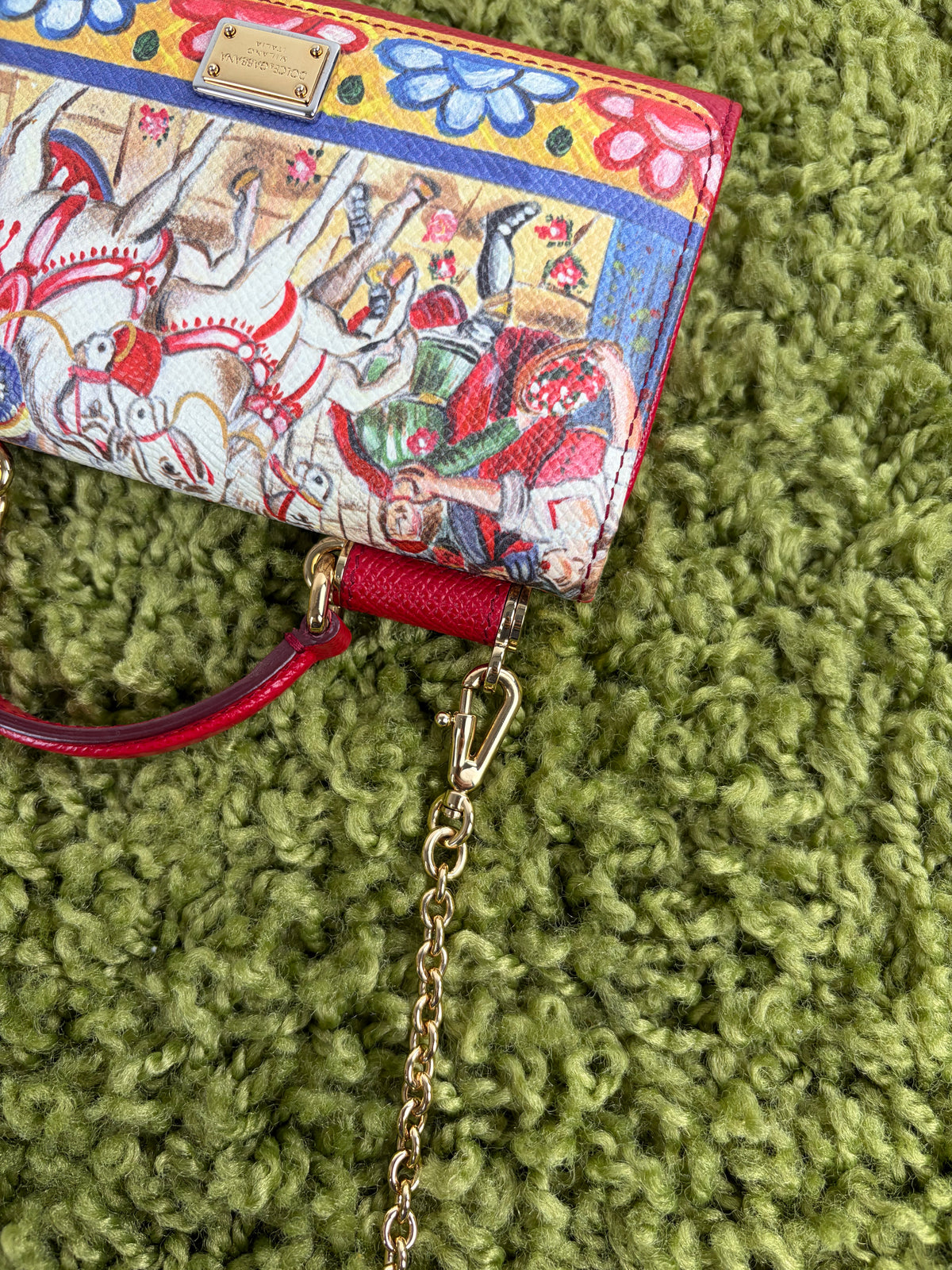Mini Borsa Dolce&amp;Gabbana Sicily Rossa Multicolor
