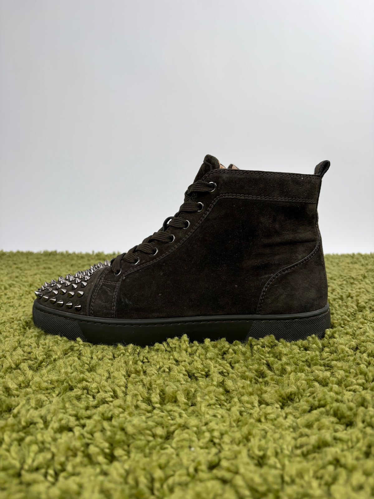 Christian Louboutin Spikes High Marrone 41.5