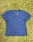 T-Shirt Oblique In Jacquard Christian Dior Blu XXXL