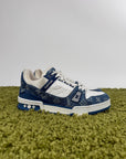 Louis Vuitton Trainer In Denim Blu 6