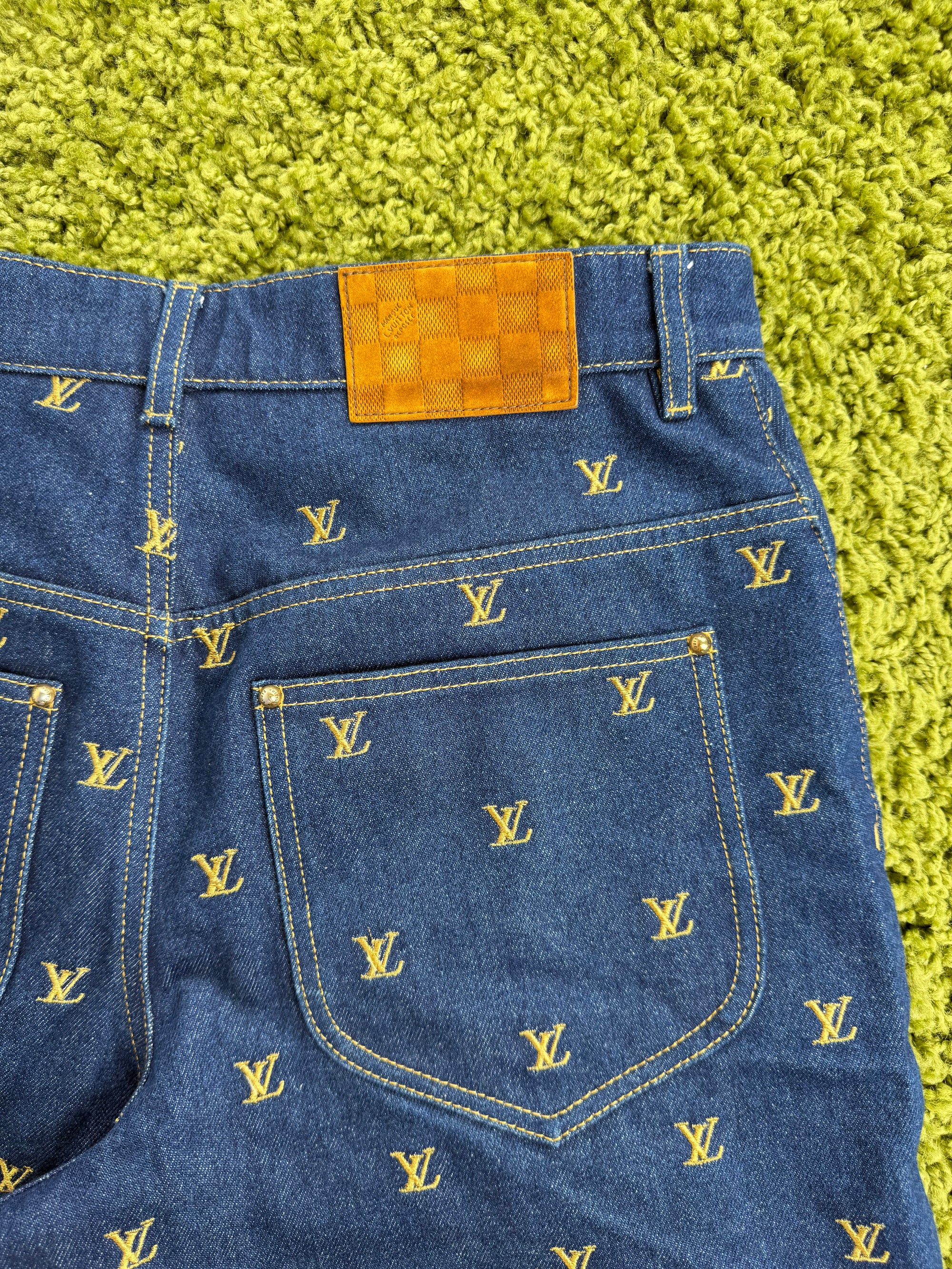Completo Louis Vuitton In Denim Camicia S Pantaloncino 30