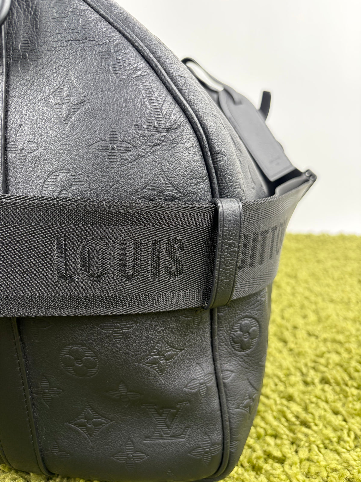 Borsone keepall Louis Vuitton Bandoulière 50 Nera