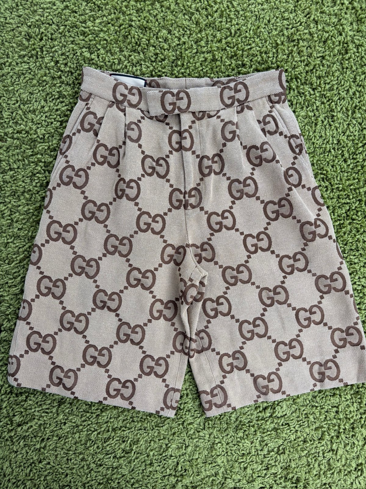 Pantalone corto Gucci Size 46 marrone e biege - Second Hand Di Fiore