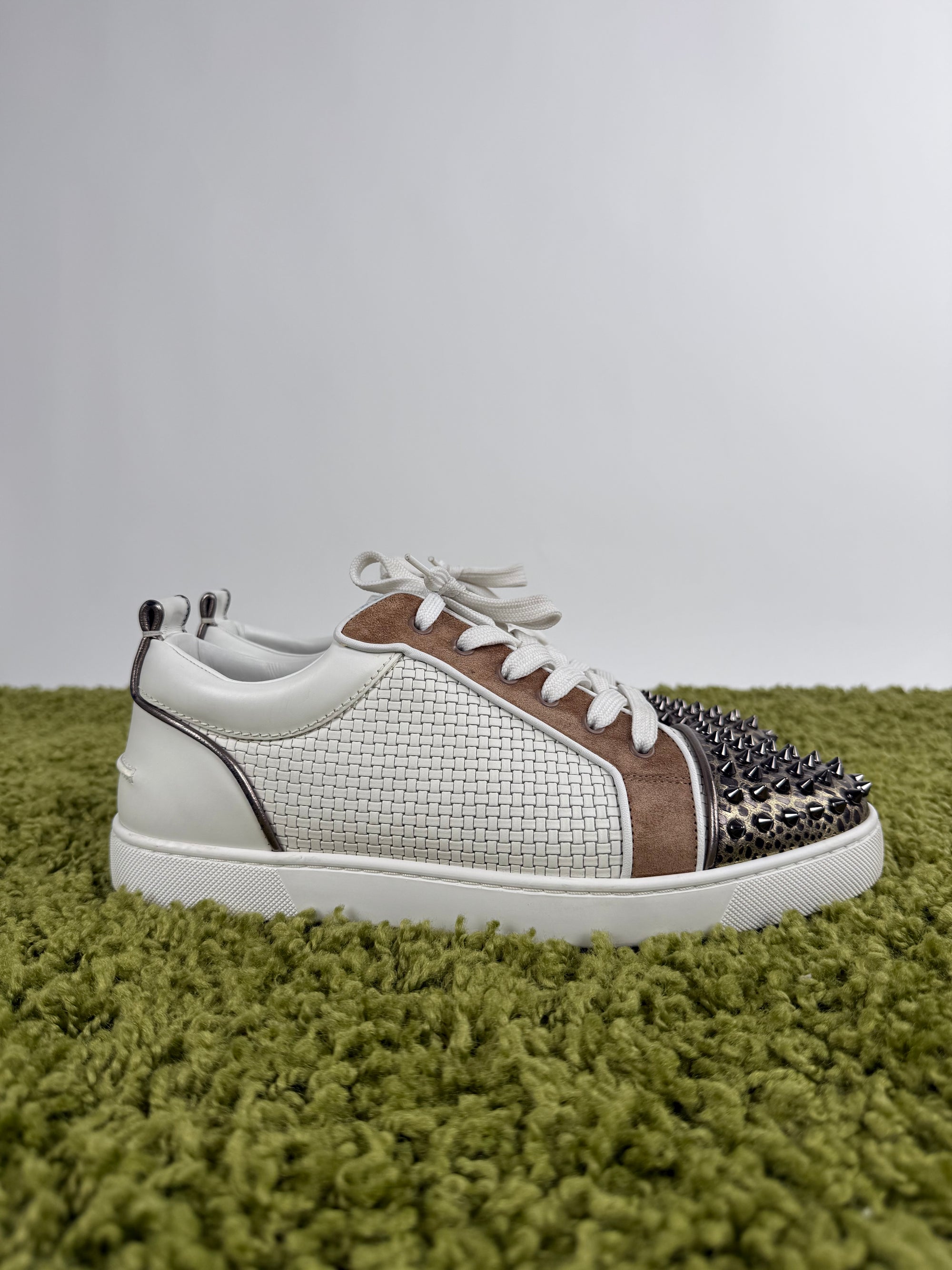 Christian Louboutin Spikes Bianco multicolor 43