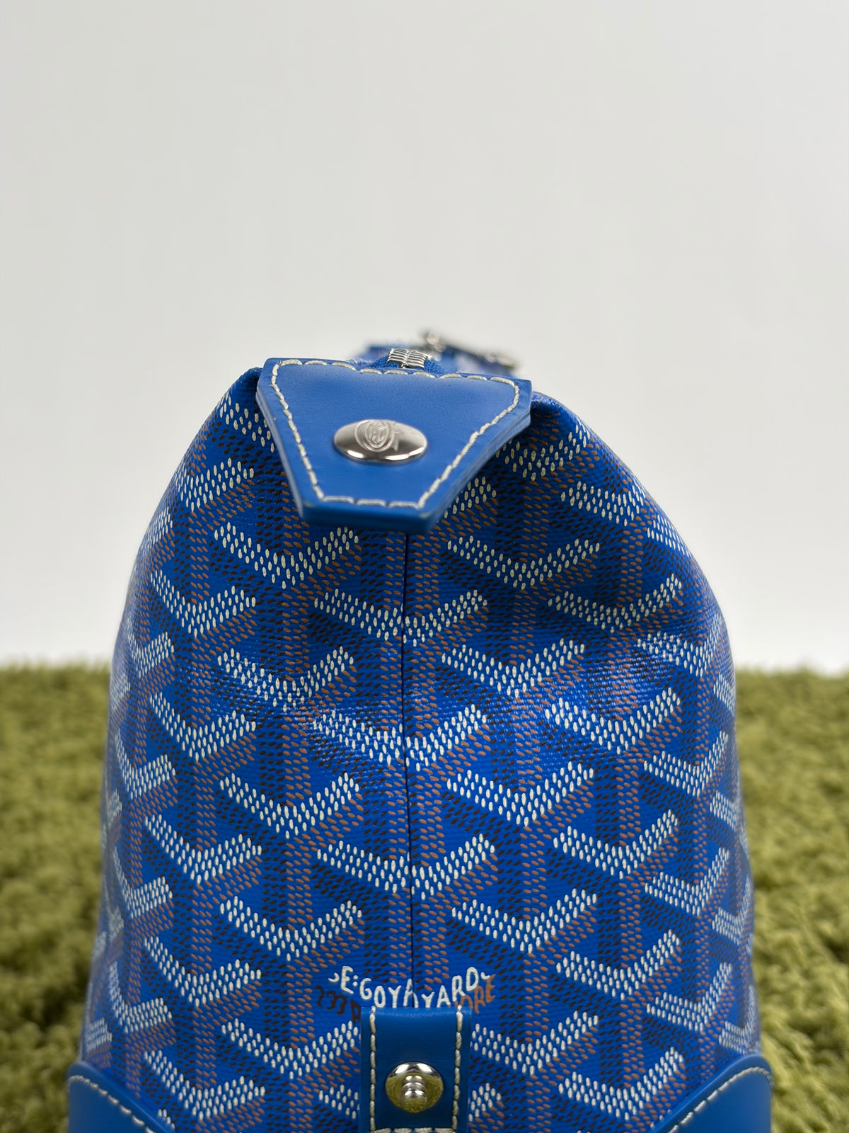 Beauty Case Boeing Goyard in tela Goyardine Blu