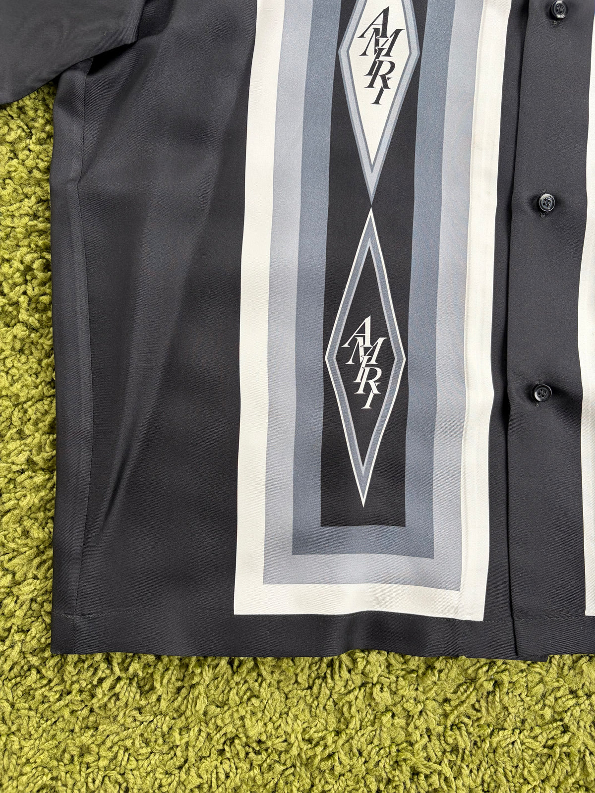 Camicia Amiri Diamond Nera 54