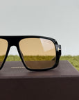 Occhiali Da sole TomFord Neri con lente gialla