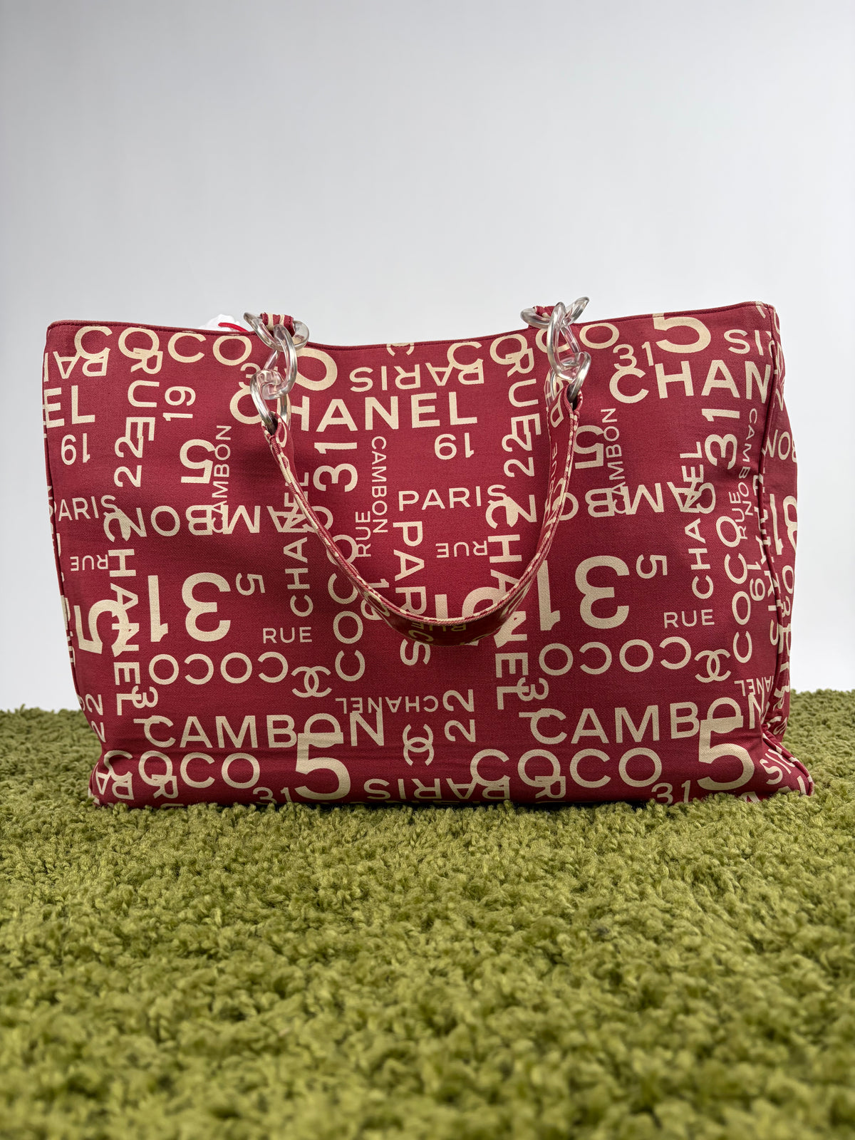 Borsa tote vintage Chanel 31 Rue cambon Rosso