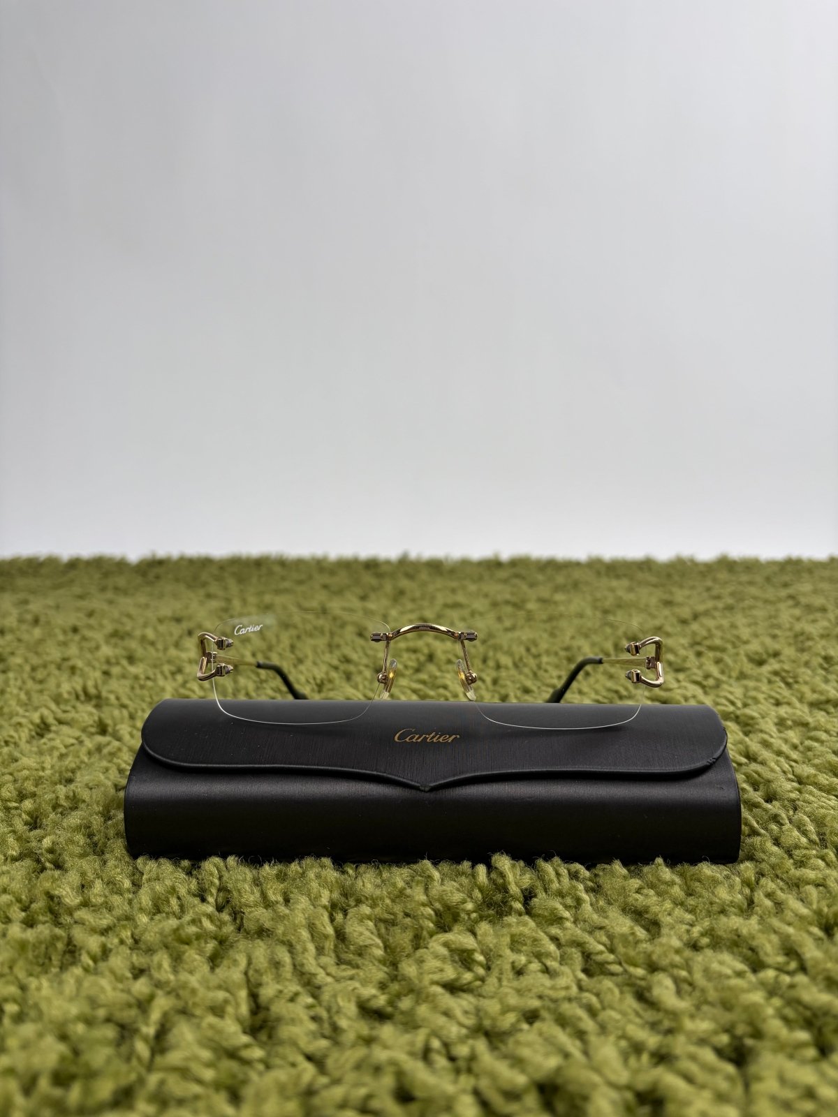 Occhiali da sole Cartier Eyewear Con montatura a giorno e aste Oro - Second Hand Di Fiore