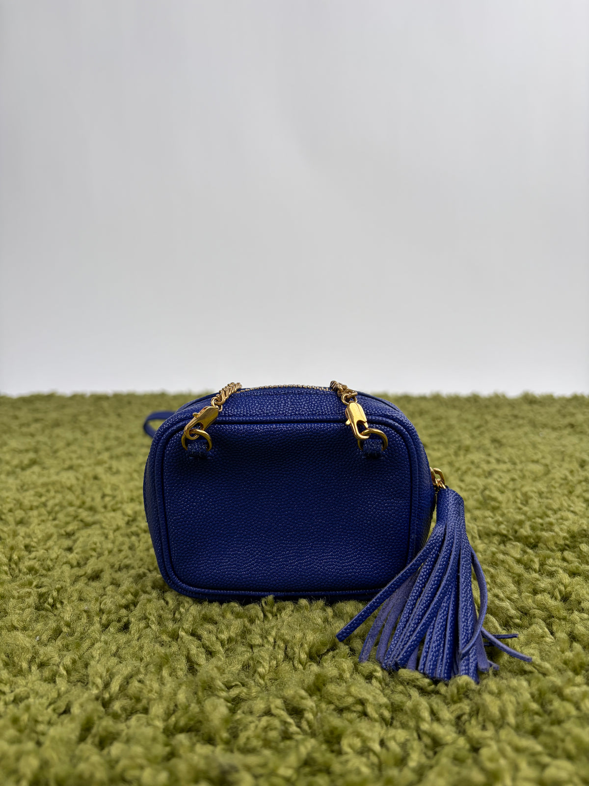Borsa a spalla Saint Laurent Baby LoubBlu
