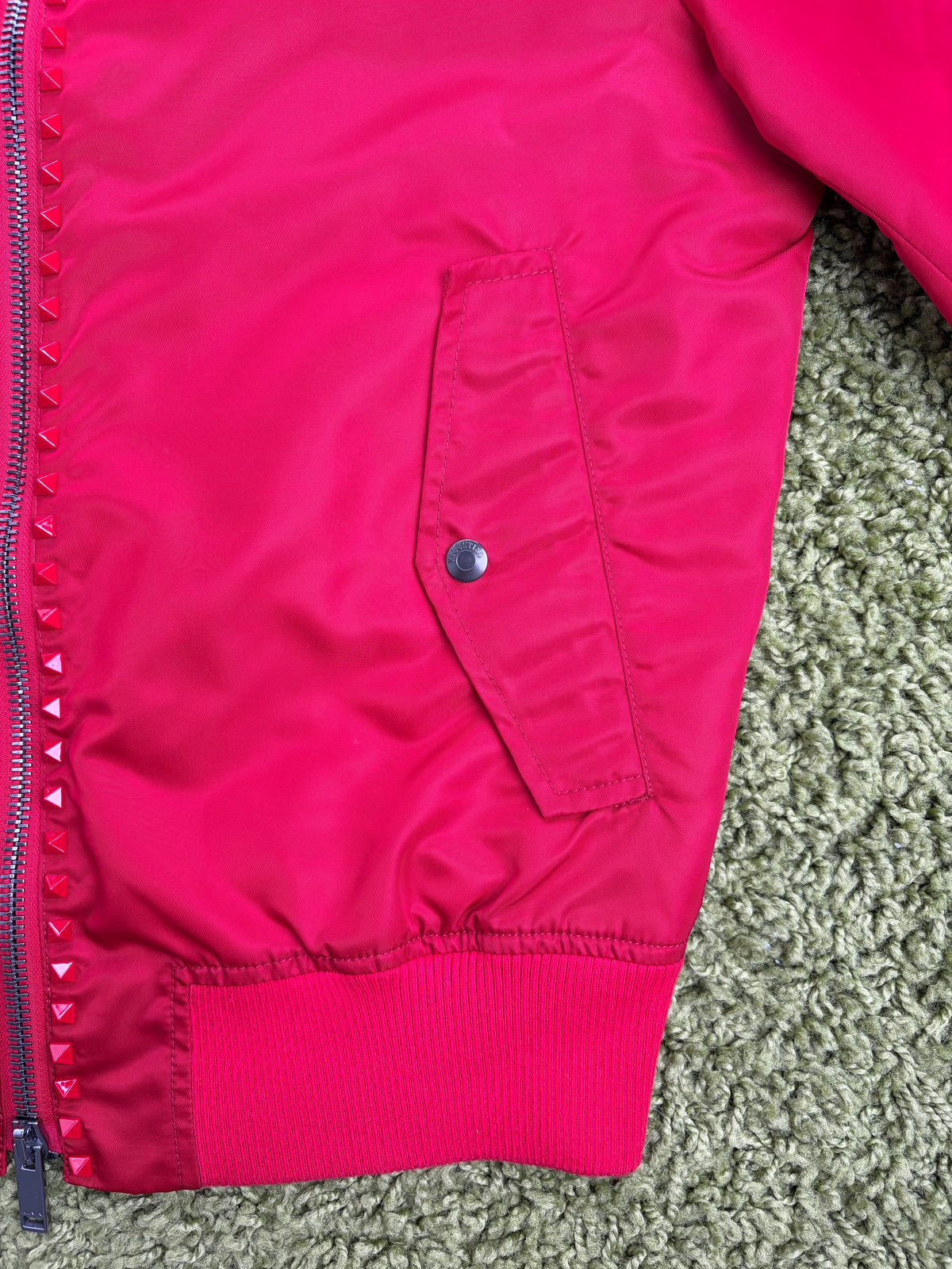 Bomber Valentino Garavani in Nylon Rosso 50