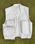 Gilet Louis Vuitton X Virgil Abloh in pelle Monogram Bianco 54