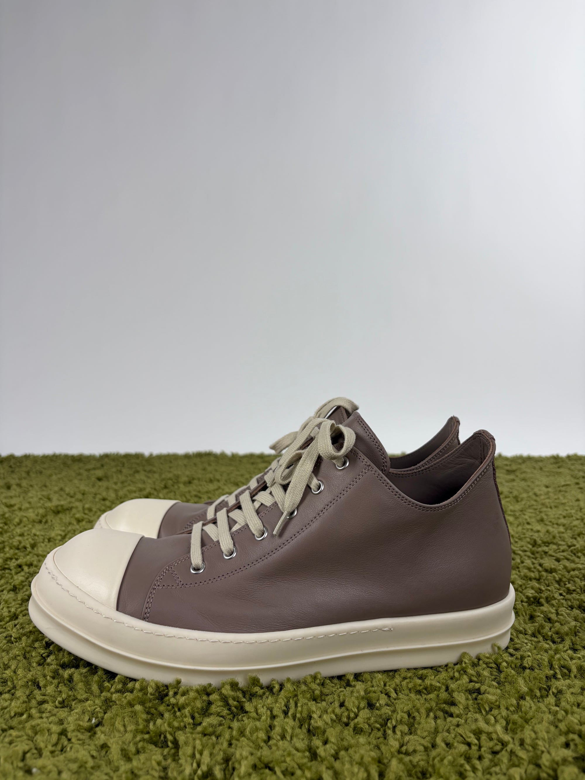 Rick owens in pelle DEKSHDW Size  45 grigia e bianca