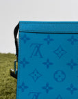 Mini Borsa a tracolla Louis Vuitton Gaston Azzurra