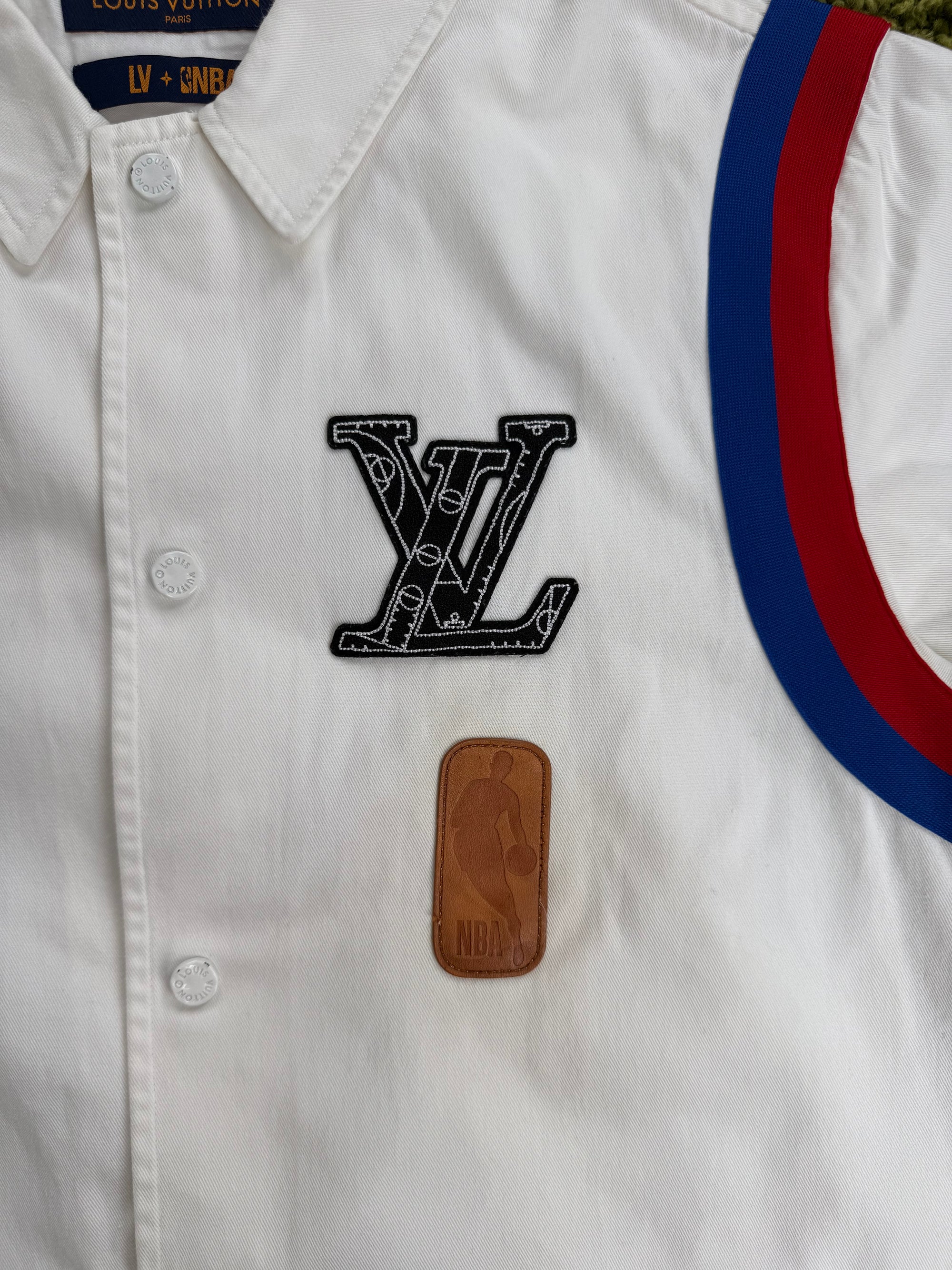 Camicia Louis Vuitton x Nba Bianca Multicolor L