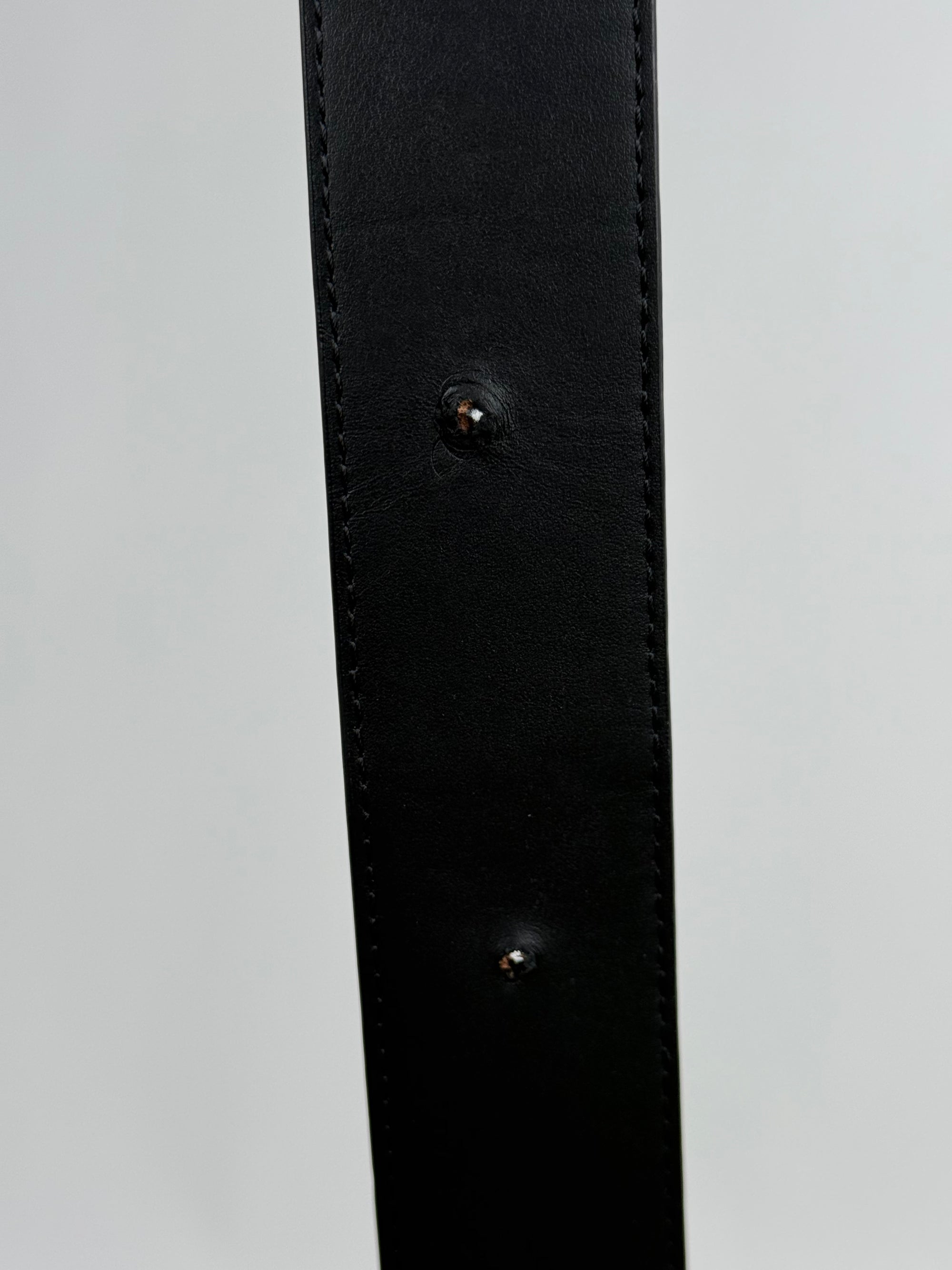 Cintura Louis Vuitton In pelle Nera 110cm
