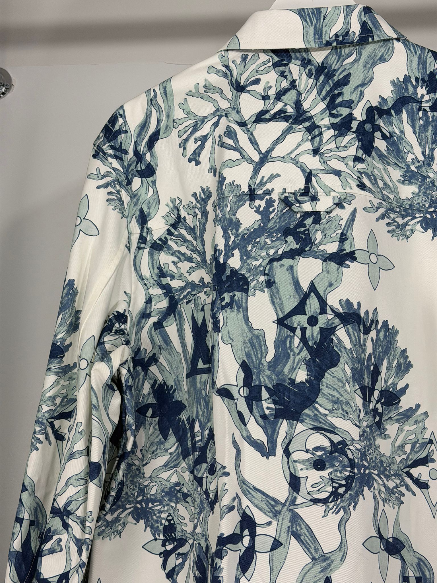 Camicia Louis Vuitton Size M bianca blu e azzurro