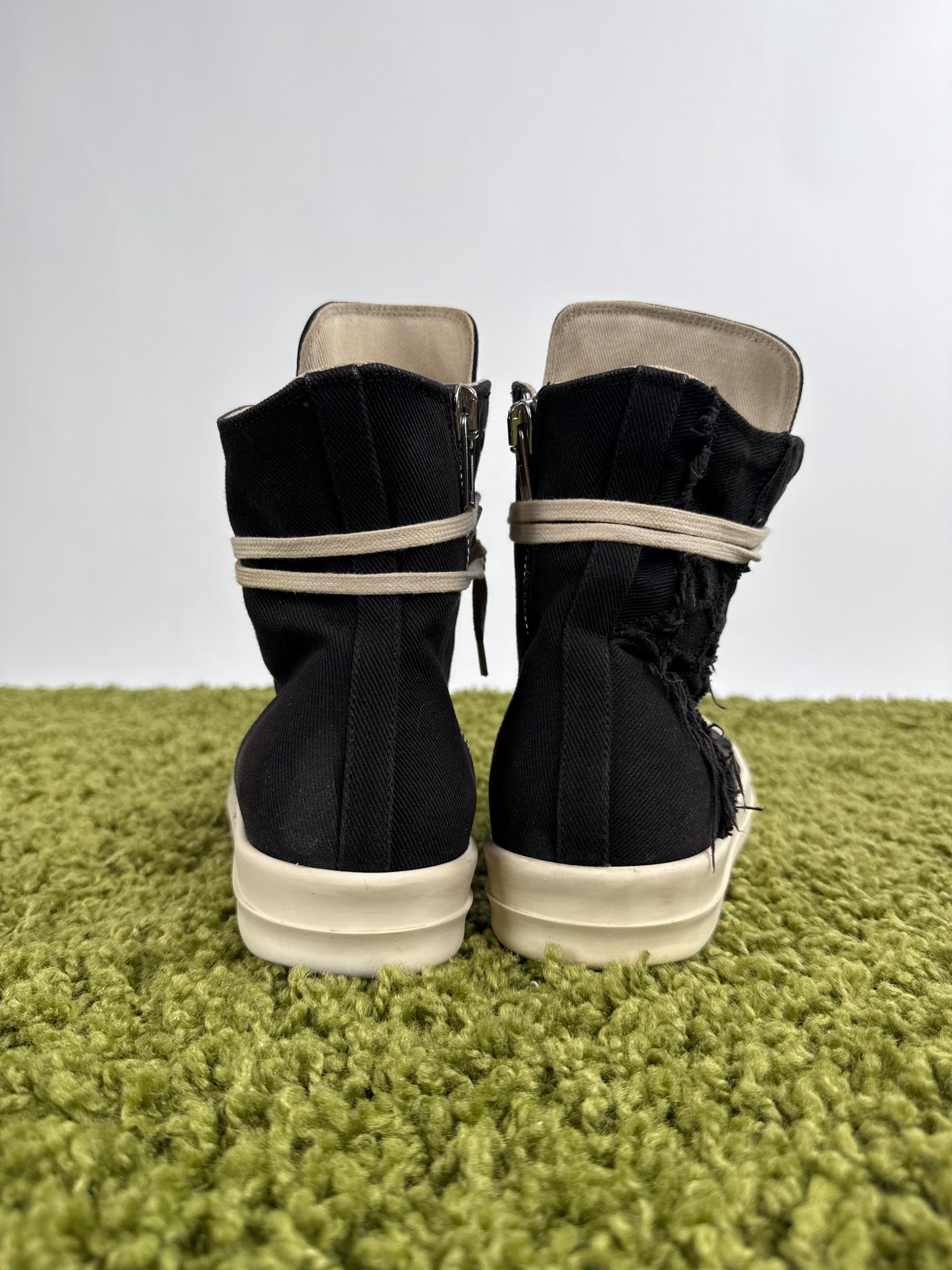 Rick Owens Ramones Distressed Nero 41